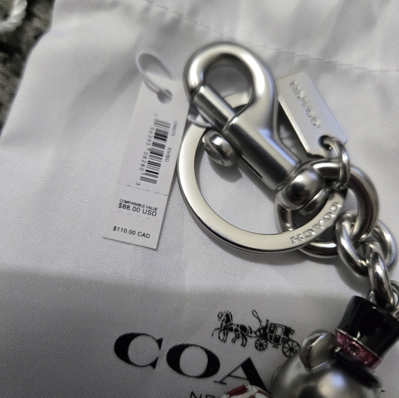 Coach snowman bear bag charm,  NWT - Picture 4 of 6